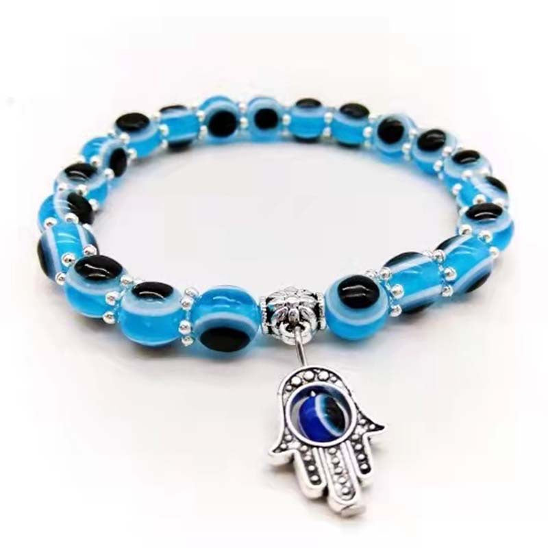 Wholesale Resin Ball Devil's Eye Bead Bracelet